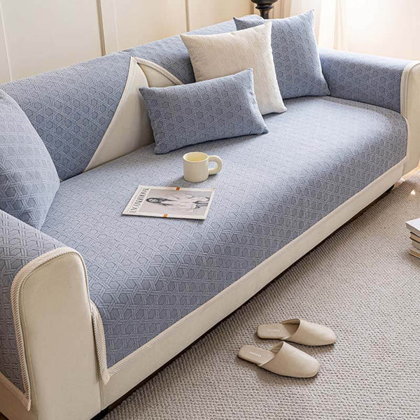 Cubierta de sofá impermeable y a prueba de aceite de tela chenille jacquard