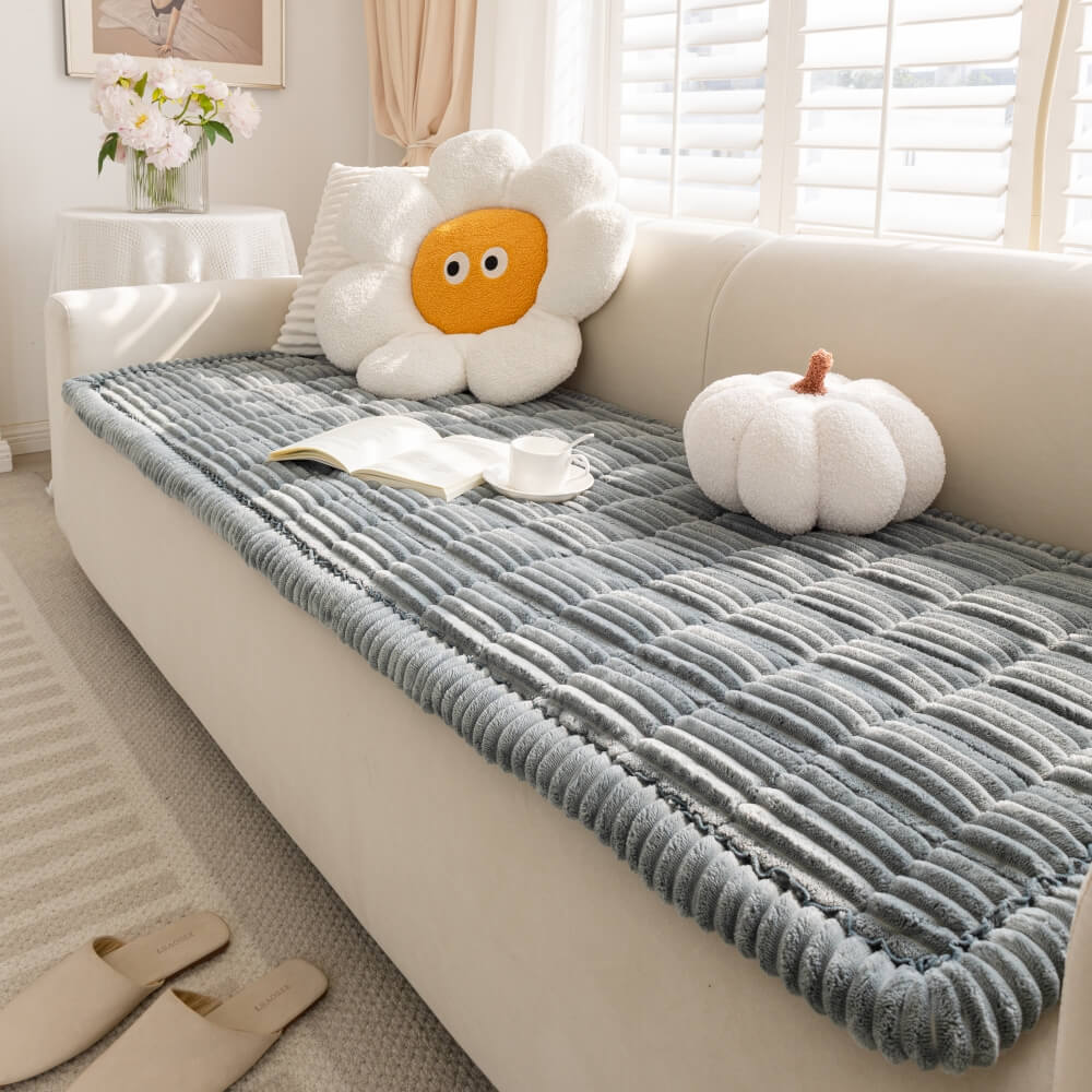 Lazy Soft Flannel Breathable Pet Mat Non-slip Couch Covers