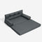 Luxe Faux Faux Leatht ortopedic ortopedic Bed de perros grande - Corelounge
