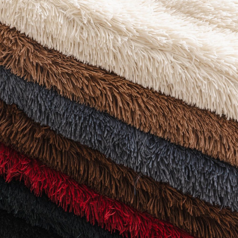 Luxury Fluffy Fluffy Plush engrosado cómodo cubierta de sofá sin deslizamiento