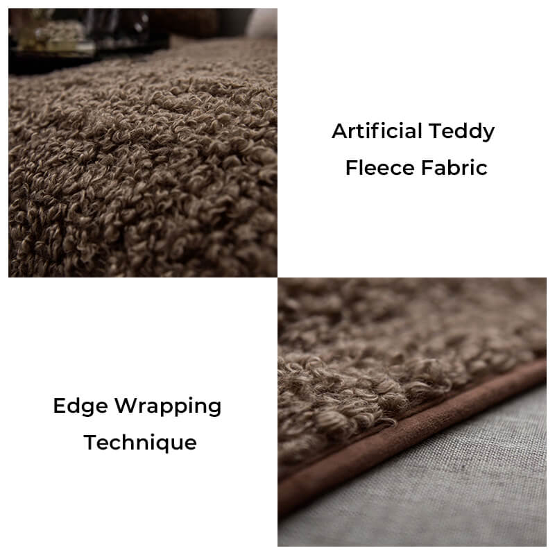 Muebles de vellón calientes de lujo Mat de protección Cubierta de sofá sin deslizamiento