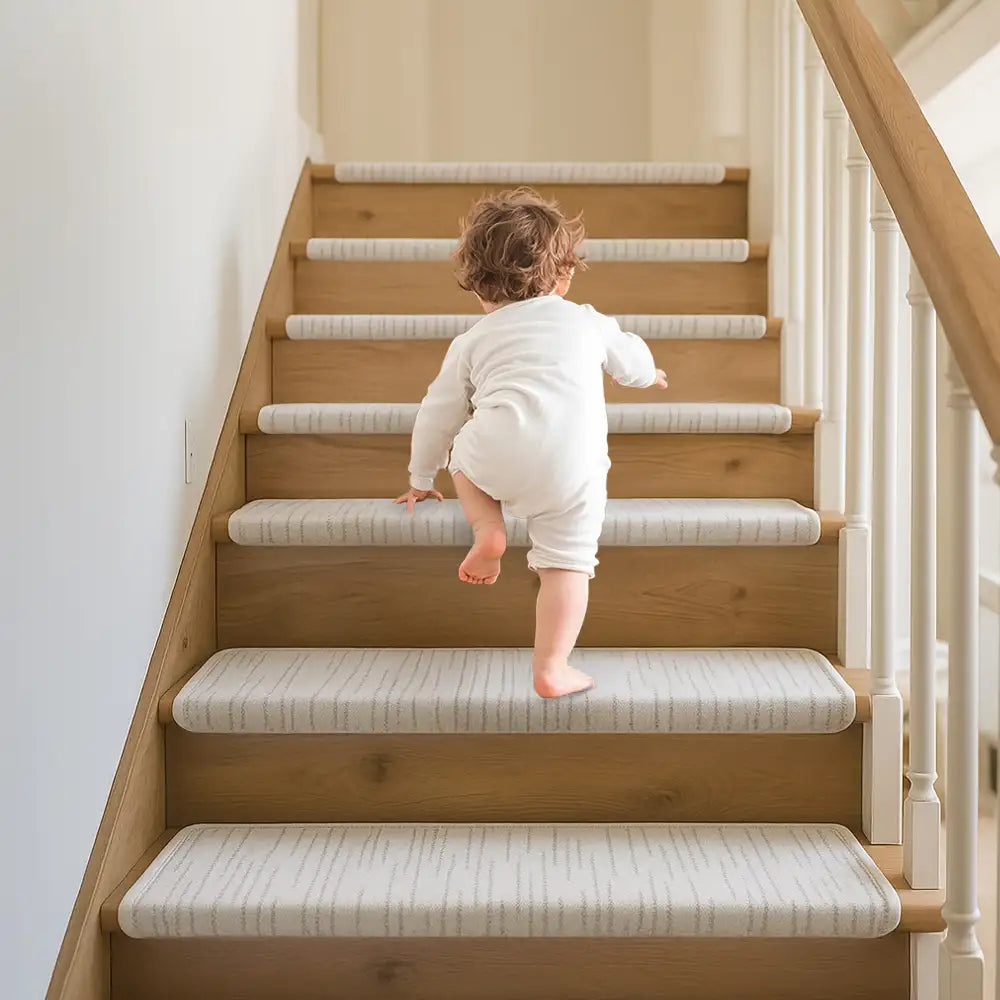 Marble Tufted Thick and Soft Bullnose Non Slip Stair Treads