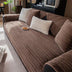 Modern Asymmetrical Stripes Soft Plush Non-Slip Couch Cover