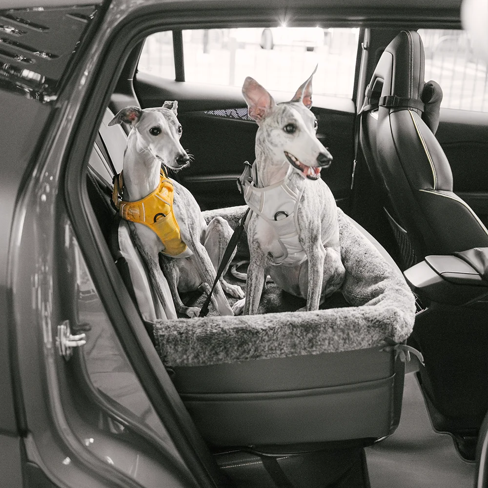 Travel Safety All-Season Bolster Dog Car Seat Bed - BaseCamp