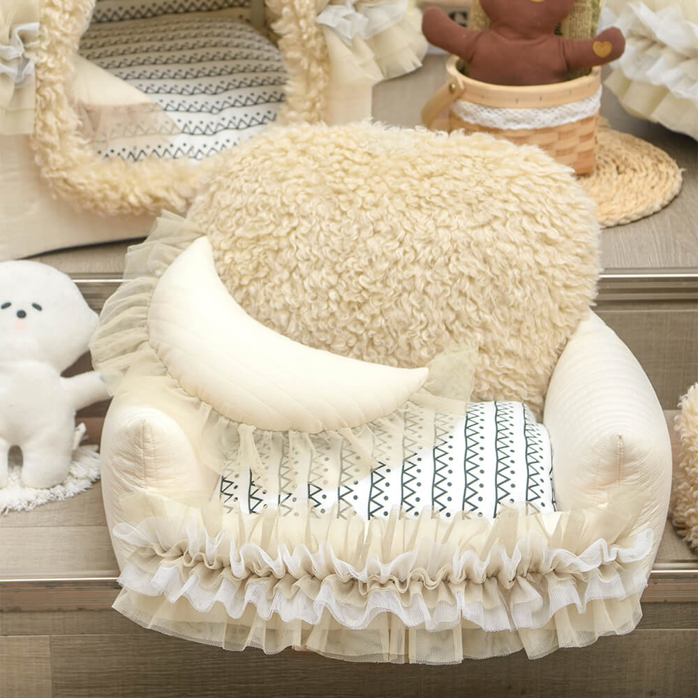 Cama para perros ultra calmante de cordero suave y suave