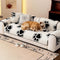 Paw Print Soft Polar Fleece Sofa Protector Non-slip Couch Cover