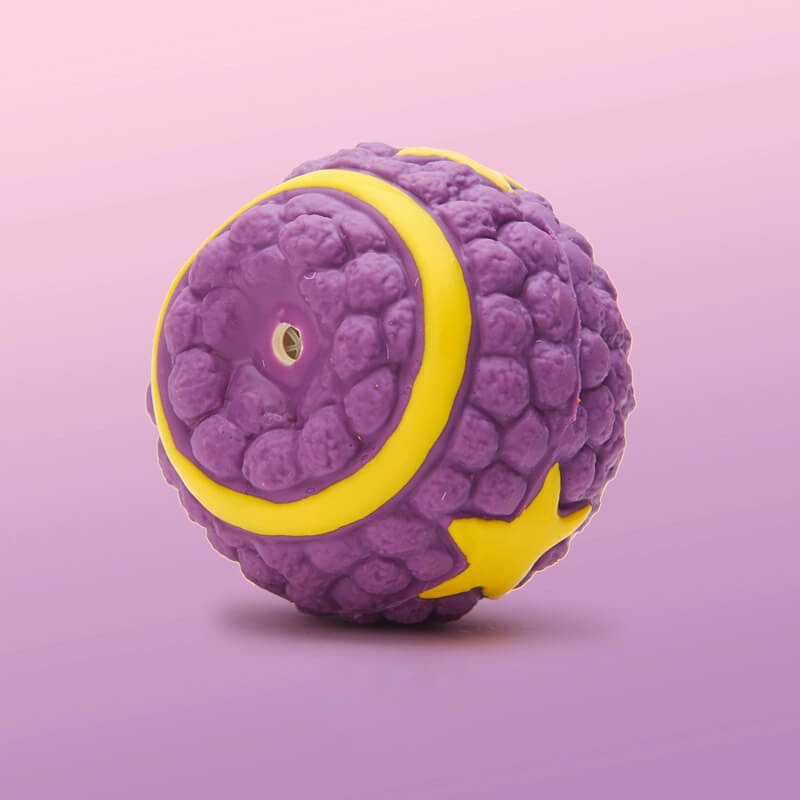 Quietschendes Ballspielzeug aus Latex für Haustiere, langlebiges, interaktives Kauspielzeug für Hunde
