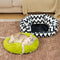Plush Retreat Chevron Cat Bed-The Warm Hugger