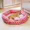Retirada de felpa Chevron Dog Bed-the Warm Hugger