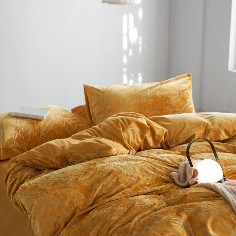Juego de cama de gamuza de gamuza de terciopelo premium