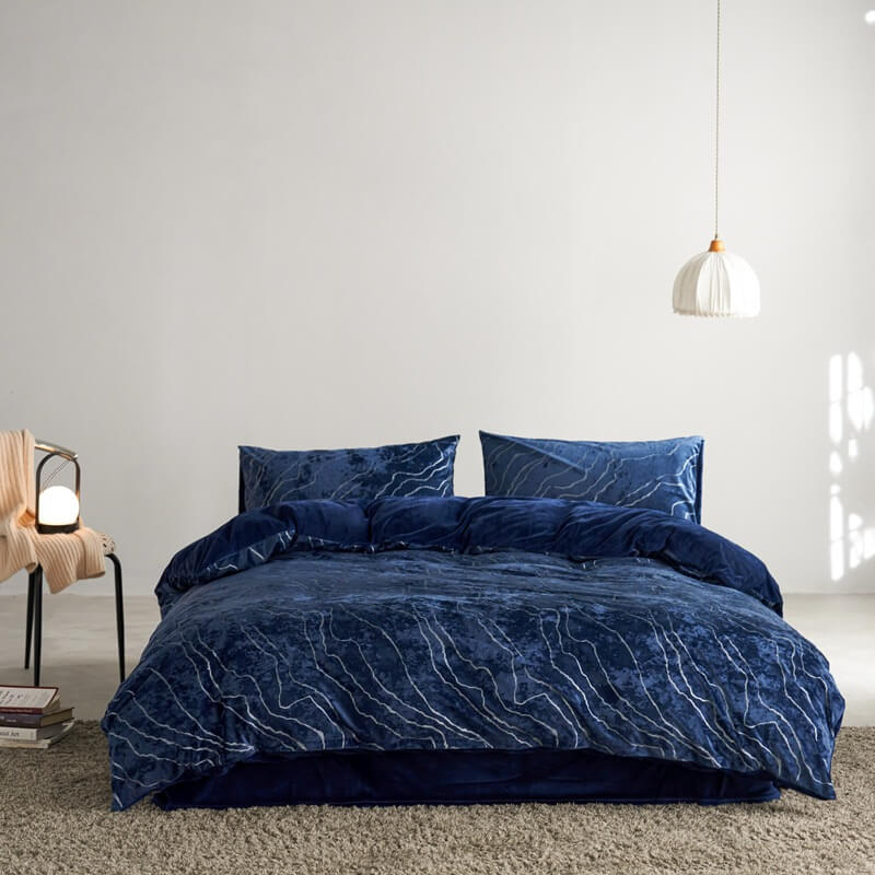 Juego de cama de gamuza de gamuza de terciopelo premium