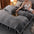 Luxury Extra Thick Warm Solid Color Milk Fleece Bed Sheet Set