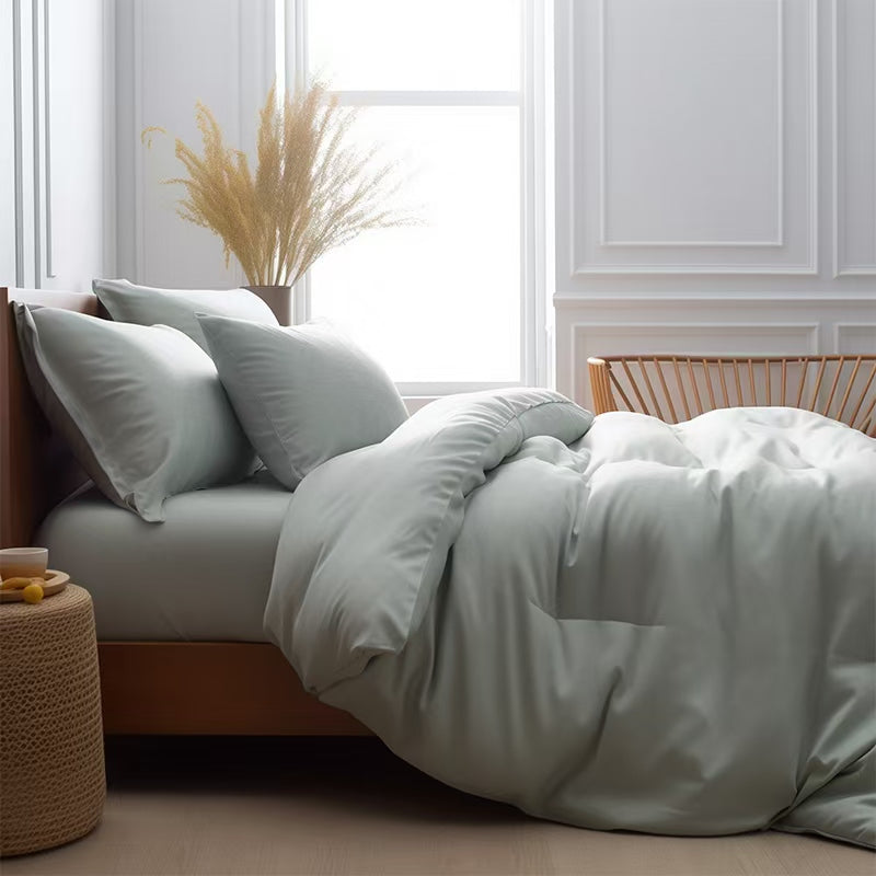 Cómodo sateen sateen 100% bambú décimo de bambú sé de sábana