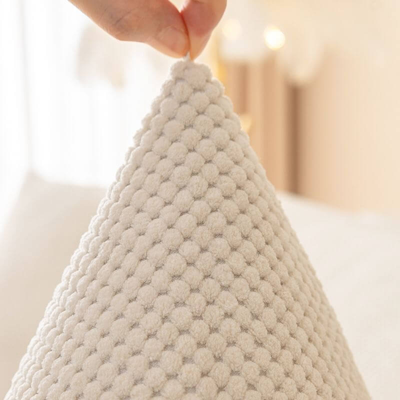 Sólido simple <tc>Color</tc> Funda protectora de sofá de felpa para muebles