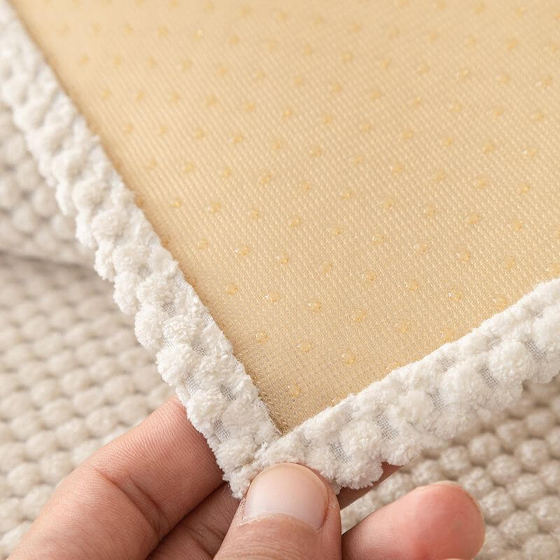 Sólido simple <tc>Color</tc> Funda protectora de sofá de felpa para muebles