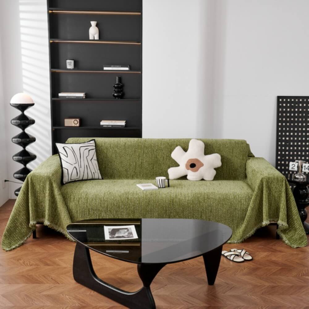 Soft Línea Chenille All-Season Sofá Protección duradera Cubierta de sofá de lanzamiento