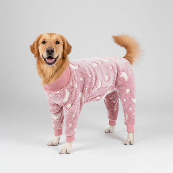 Pyjama doux et confortable pour chien Lune et étoiles – Parfait pour un confort tout au long de l'année.