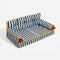 Stripe Waterproof Foldable Large Dog Sofa Bed - Sunny Siesta