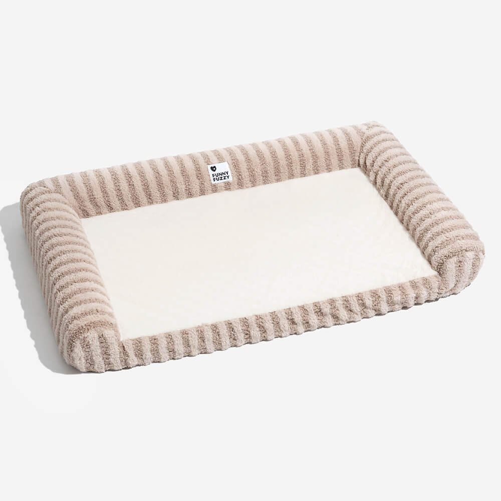 Deluxe Fluffy Full Support Ansieving Larm Bed para perros