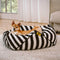 Trendiges, gestreiftes, polygonales, beruhigendes Sitzsack-Hundebett