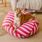 Trendiges, gestreiftes, polygonales, beruhigendes Sitzsack-Hundebett