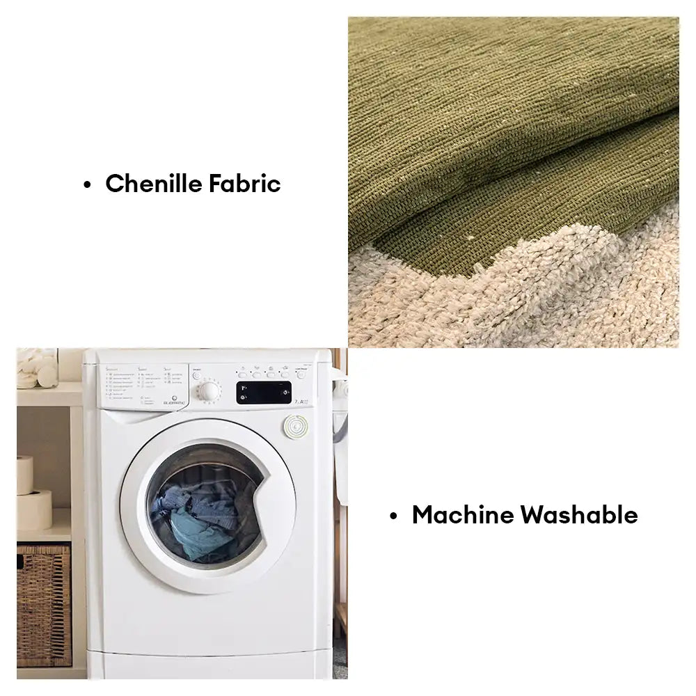 Stylish Irregular Contrast Chenille Scratch-Resistant Non-Slip Couch Cover