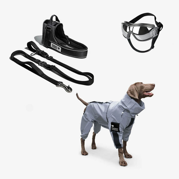 Reflective All-weather Waterproof Cool Dog Accessories Rain Coat - FUNNYFUZZY
