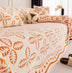 Thickened Jacquard Velvet Leaf Pattern Sofa Decoration Multi-Purpose Blanket Couch Cover