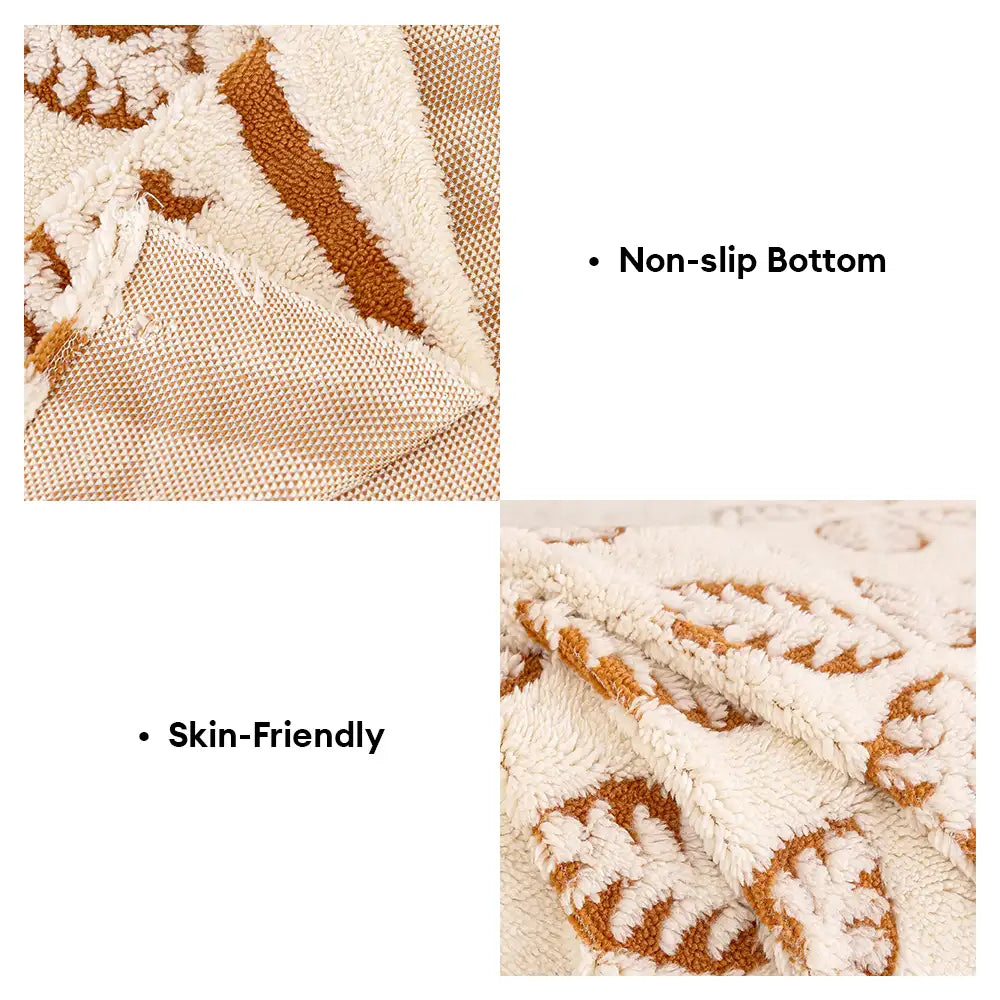 Thickened Jacquard Velvet Leaf Pattern Sofa Decoration Multi-Purpose Blanket Couch Cover