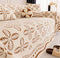 Thickened Jacquard Velvet Leaf Pattern Sofa Decoration Multi-Purpose Blanket Couch Cover