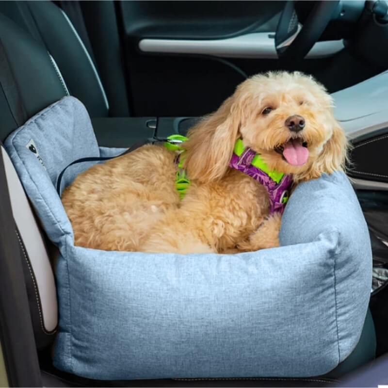Travel Bolster Full Durable Washable Dog Car Back Seat Bed - FUNNYFUZZY