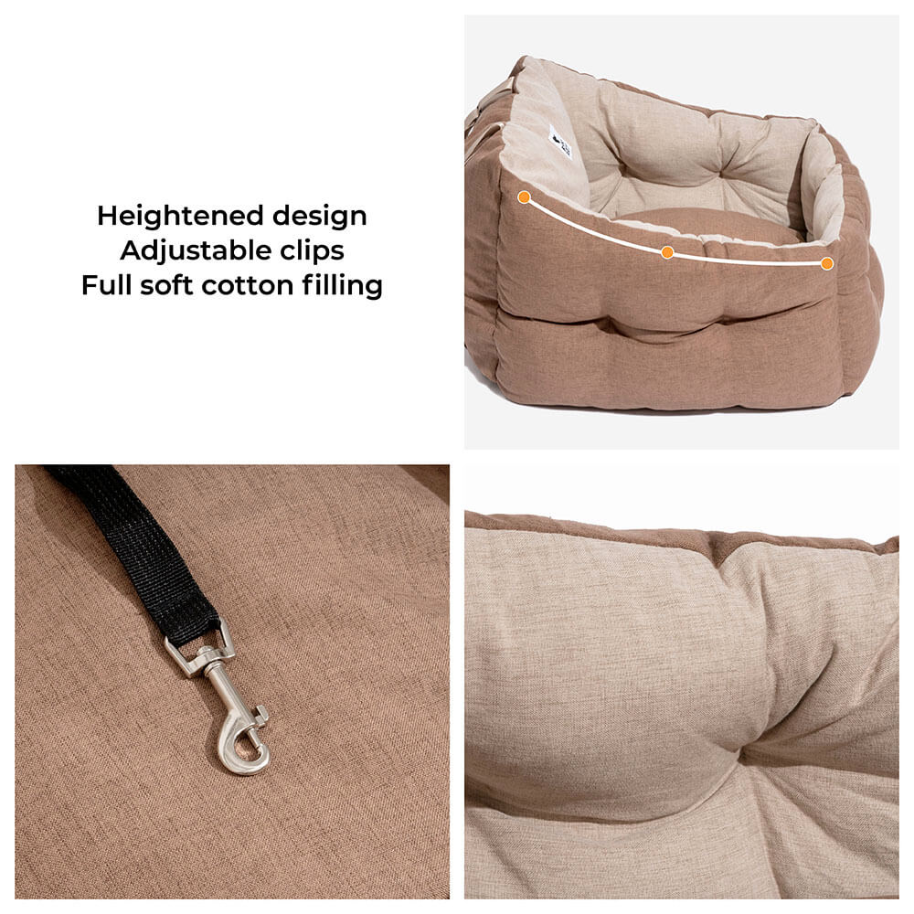 Protección de viaje Booster Impermeable para el asiento elevado y engrosado de la cama para perros