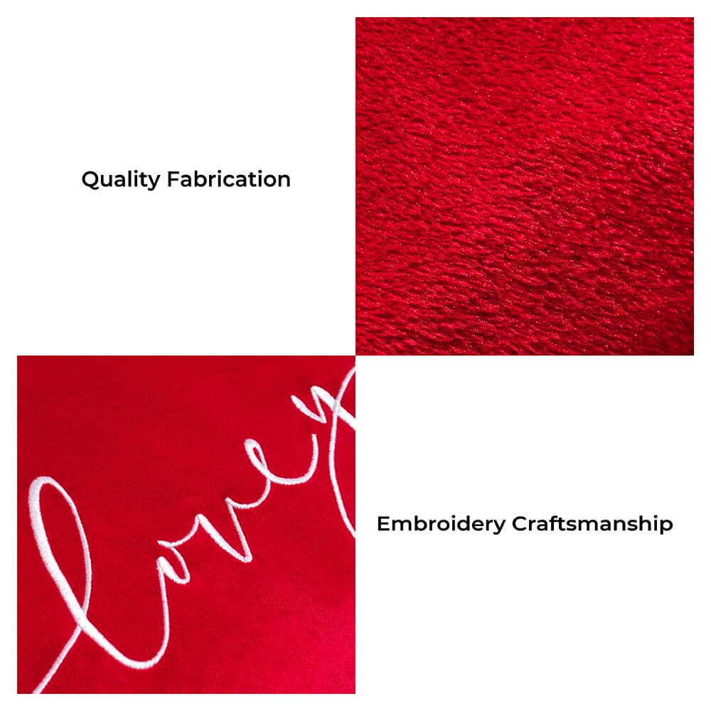 Herzförmiges, festliches Hundebett aus Samt