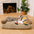 Vintage Leisure Diamond Dog & Cat Sofa Bed - FUNNYFUZZY
