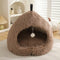 Warm Plush Cozy Hideaway Cat Cave Dog Bed