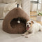 Warm Plush Cozy Hideaway Cat Cave Dog Bed