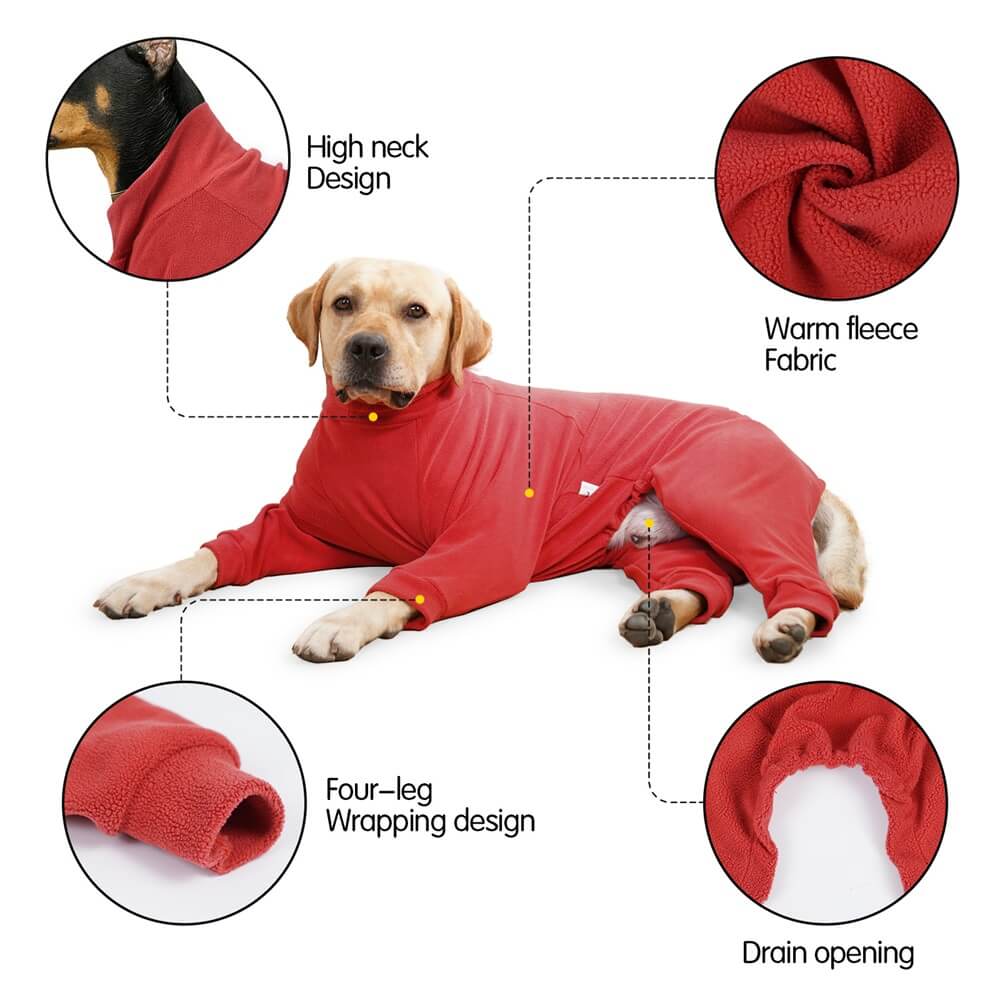 Pajama de perros acogedoras - ropa de dormir perfecta para perros grandes