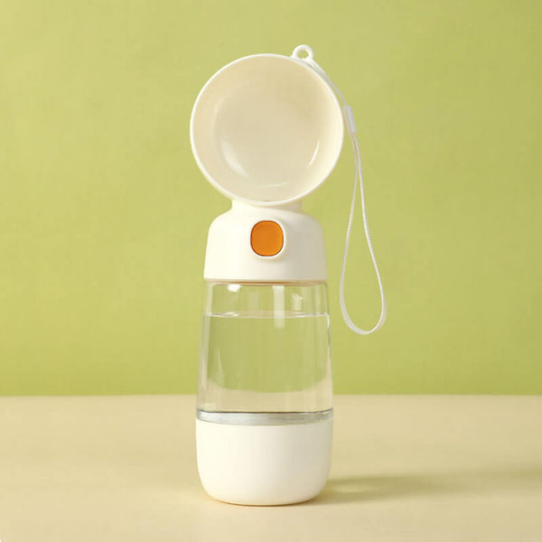 2 en 1 botella de agua de perro al aire libre portátil