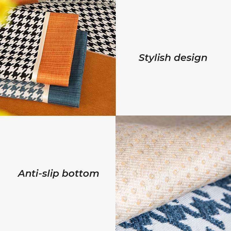 Capacal de sofá de chenille clásico de estampado de pizarra