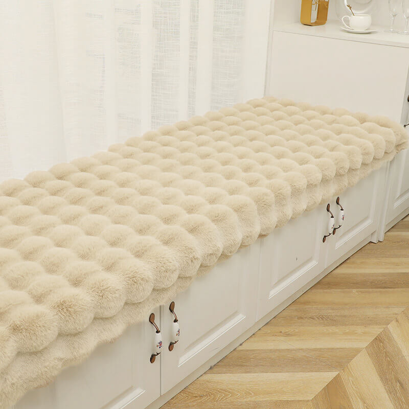 Acogedor peluche sólido <tc>Color</tc> Funda de sofá antideslizante