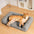 Deluxe Fluffy Full Support Ansieving Larm Bed para perros