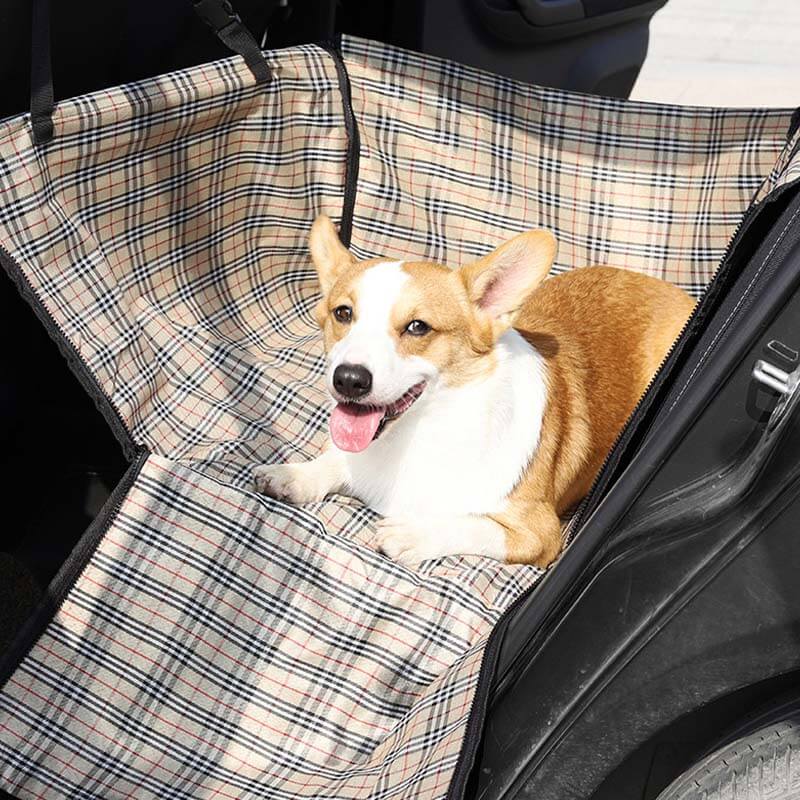 Cubierta de asiento para perros impermeable plegable en espesas