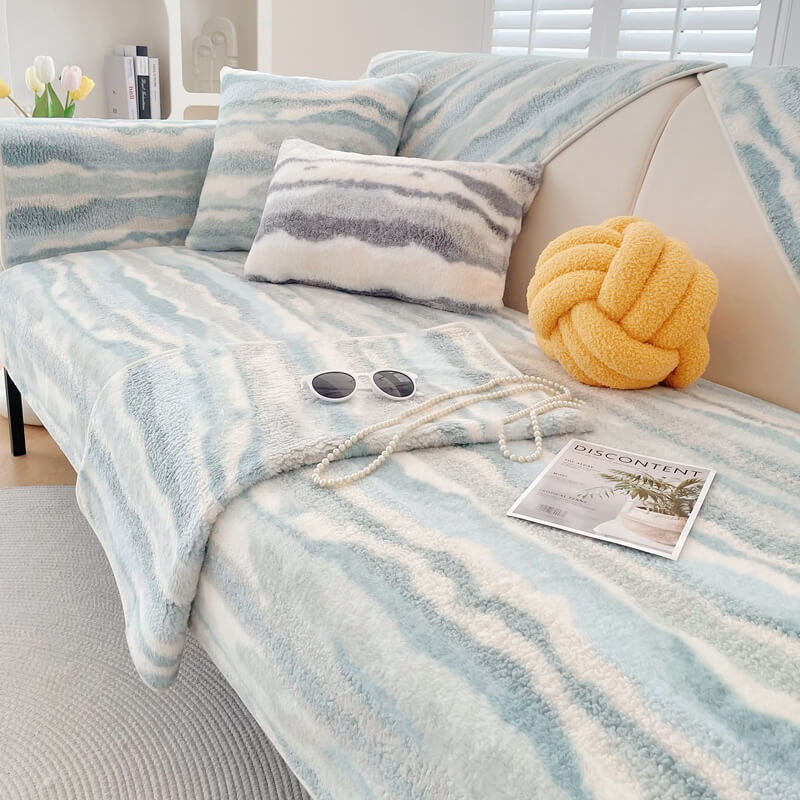 Cubierta de sofá protectora de muebles de confort de crema de lujo