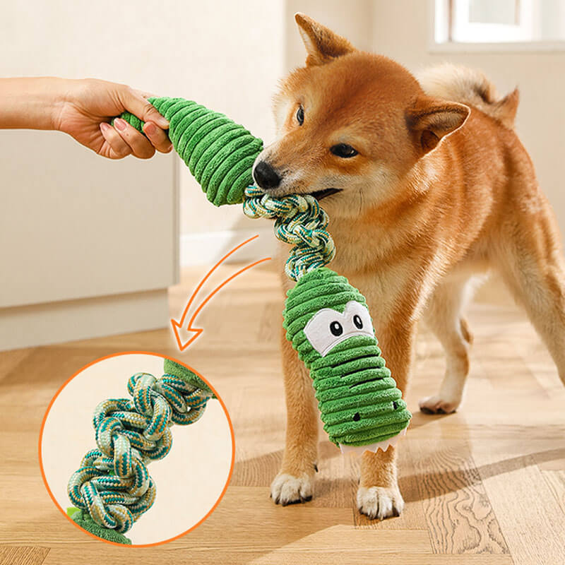 Toy interactivo para perros chirridos de cuerda - Serie de animales