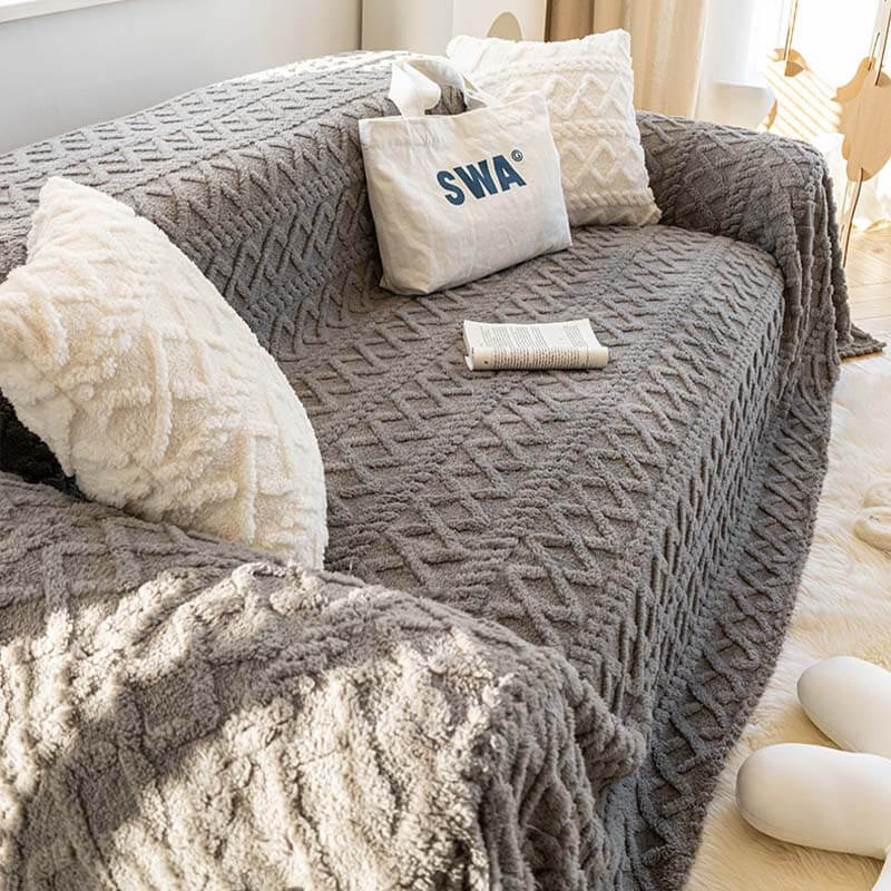 Sólido <tc>Color</tc> Funda protectora de sofá de vellón