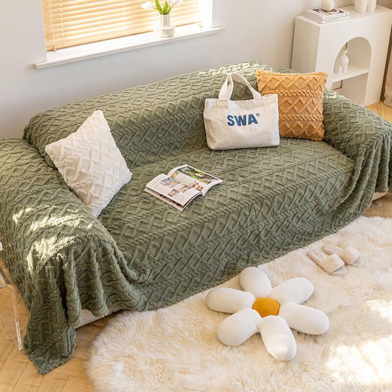 Sólido <tc>Color</tc> Funda protectora de sofá de vellón