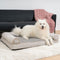 Faux Fleece & Suede Full Support Orthopedic Dog Bed - FUNNYFUZZY