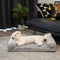 Faux Fleece & Suede Full Support Orthopedic Dog Bed - FUNNYFUZZY