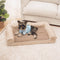 Faux Fleece & Suede Full Support Orthopedic Dog Bed - FUNNYFUZZY
