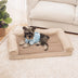 Faux Fleece & Suede Full Support Orthopedic Dog Bed - FUNNYFUZZY